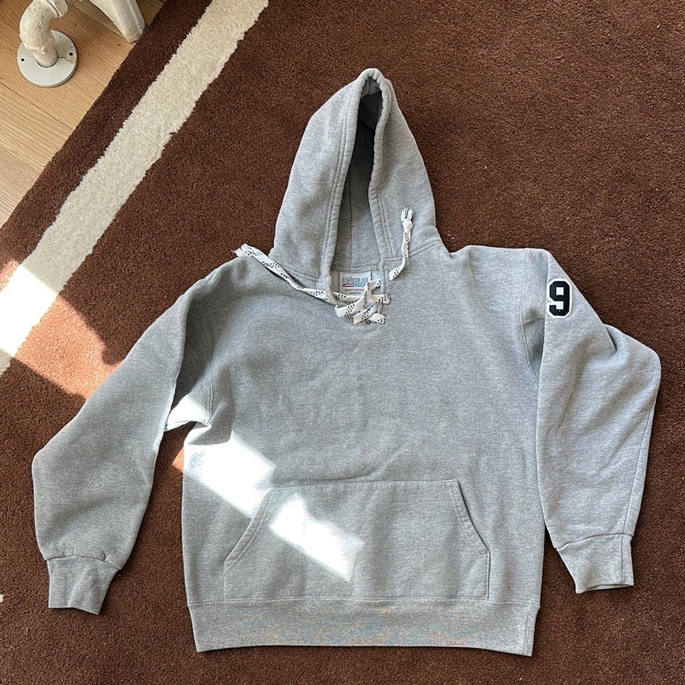 Vintage Eagle USA made in USA Gray Hoodie with Number Detail size M